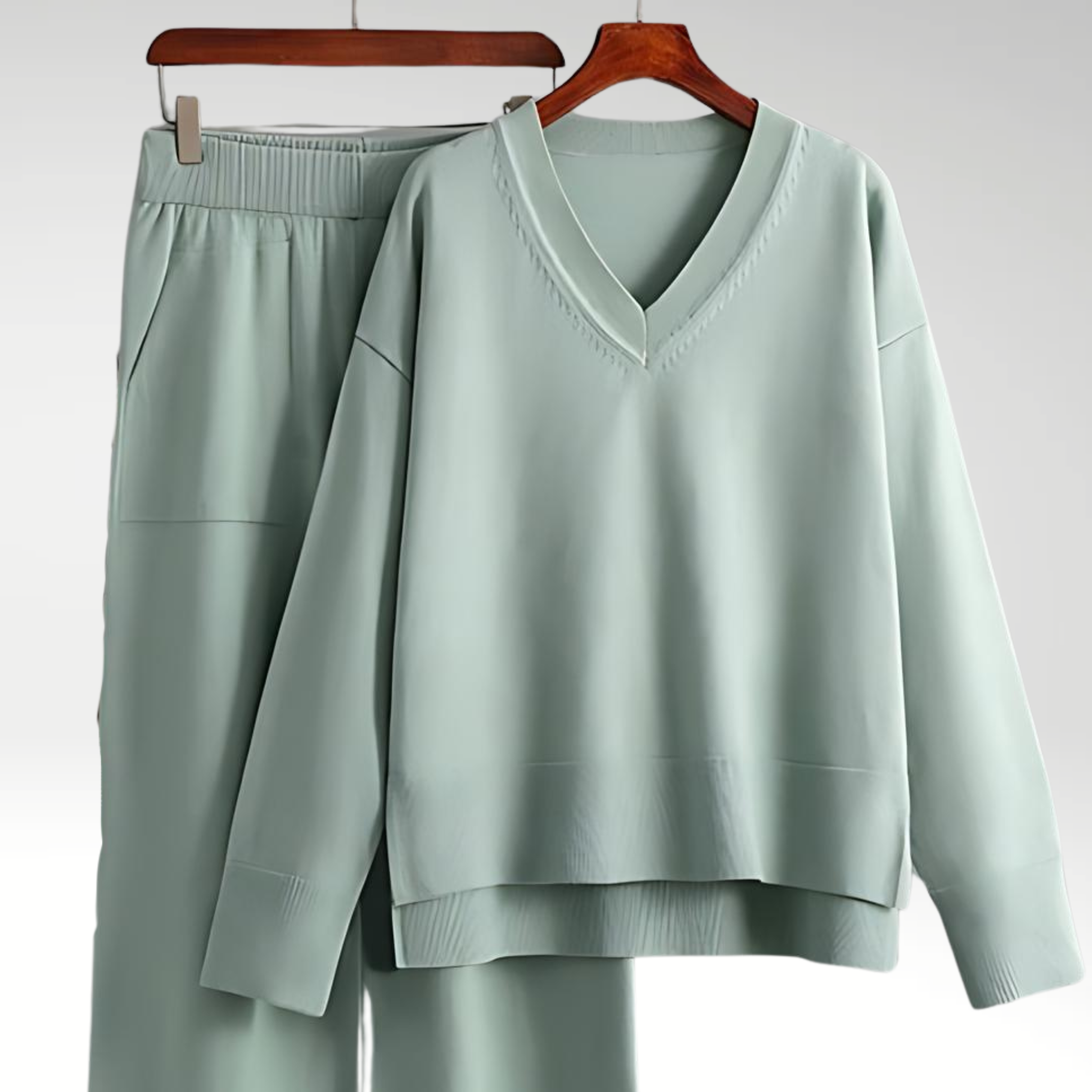 Maison Étoile™ | Luxe V-Neck Deux Pièces Luxe à col en V