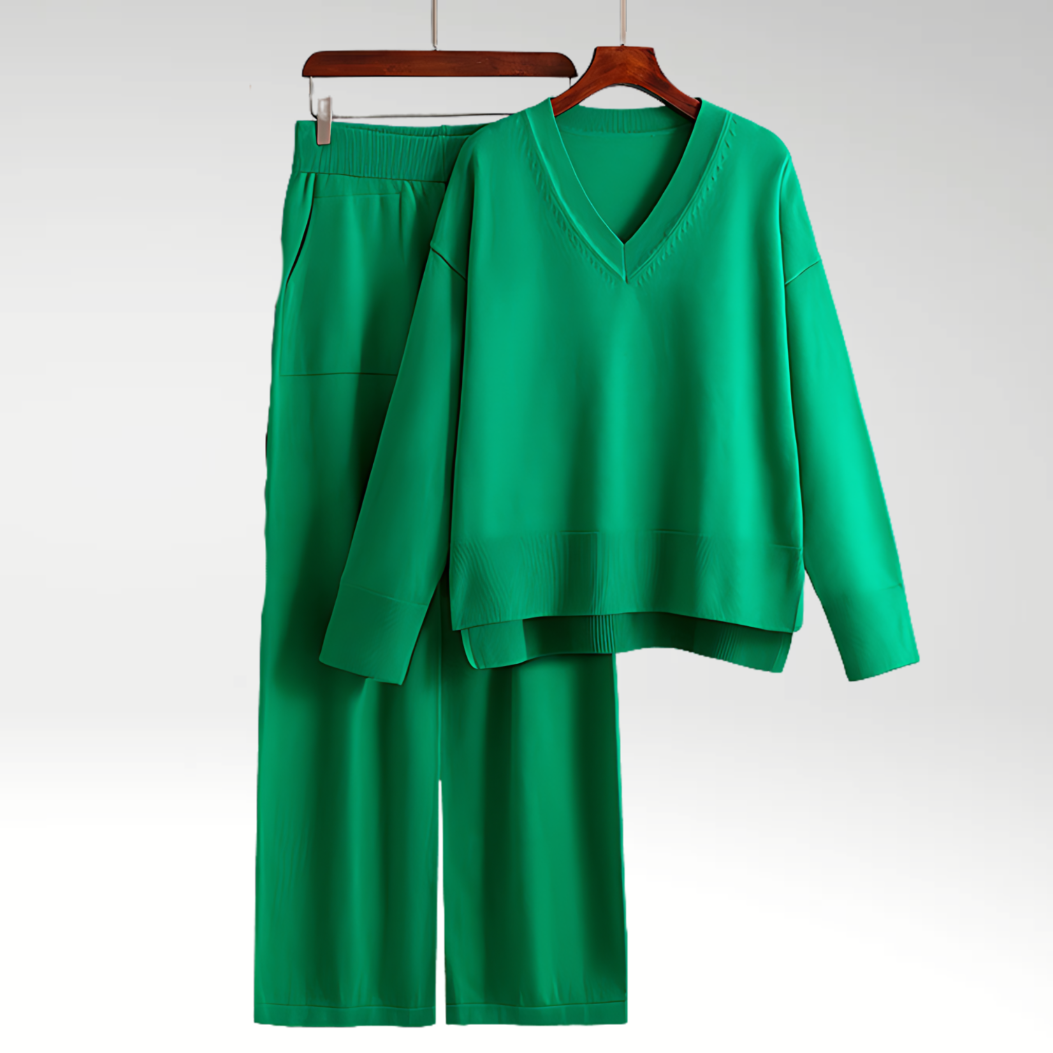 Maison Étoile™ | Luxe V-Neck Deux Pièces Luxe à col en V