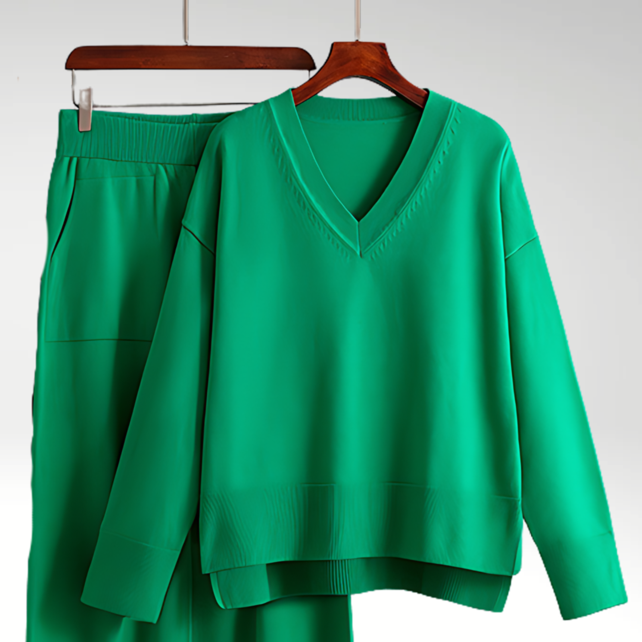 Maison Étoile™ | Luxe V-Neck Deux Pièces Luxe à col en V