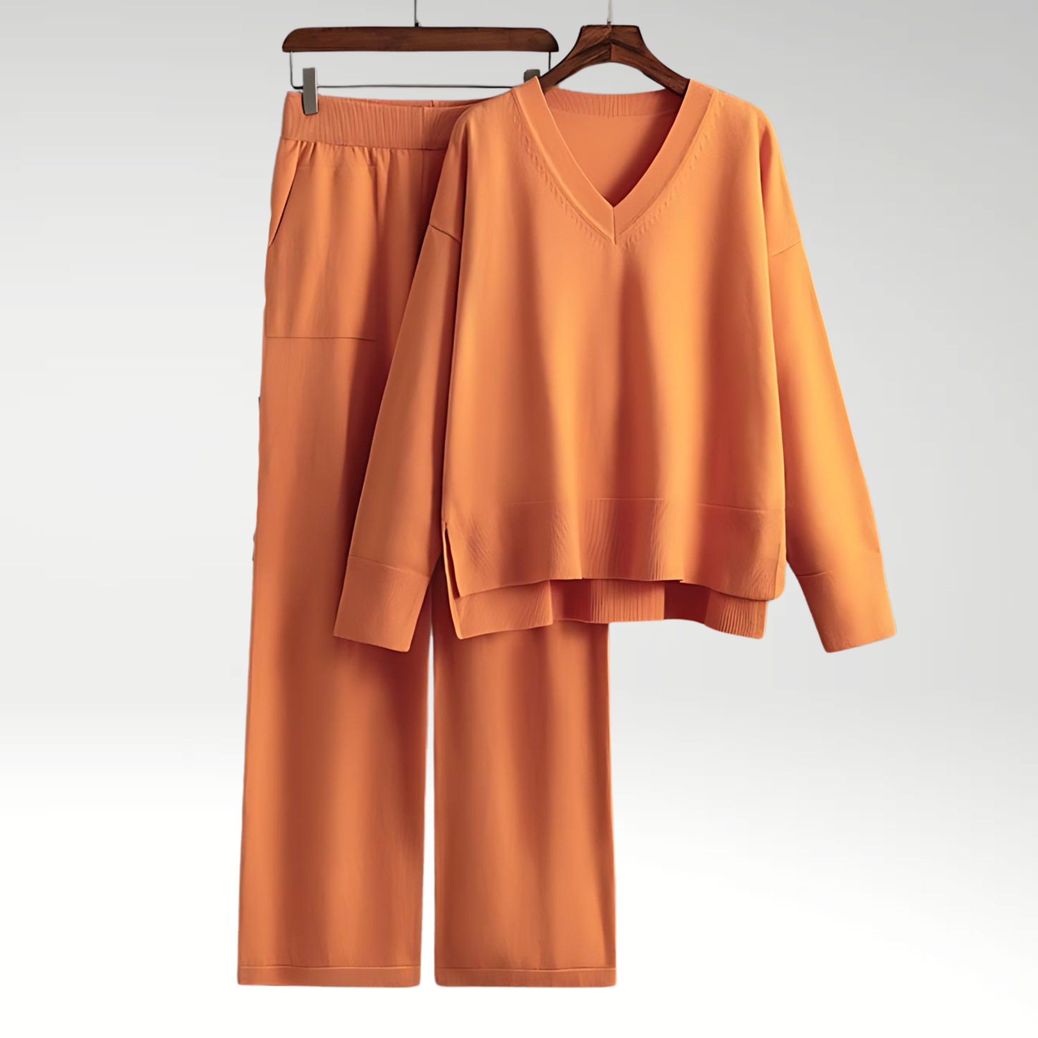 Maison Étoile™ | Luxe V-Neck Deux Pièces Luxe à col en V