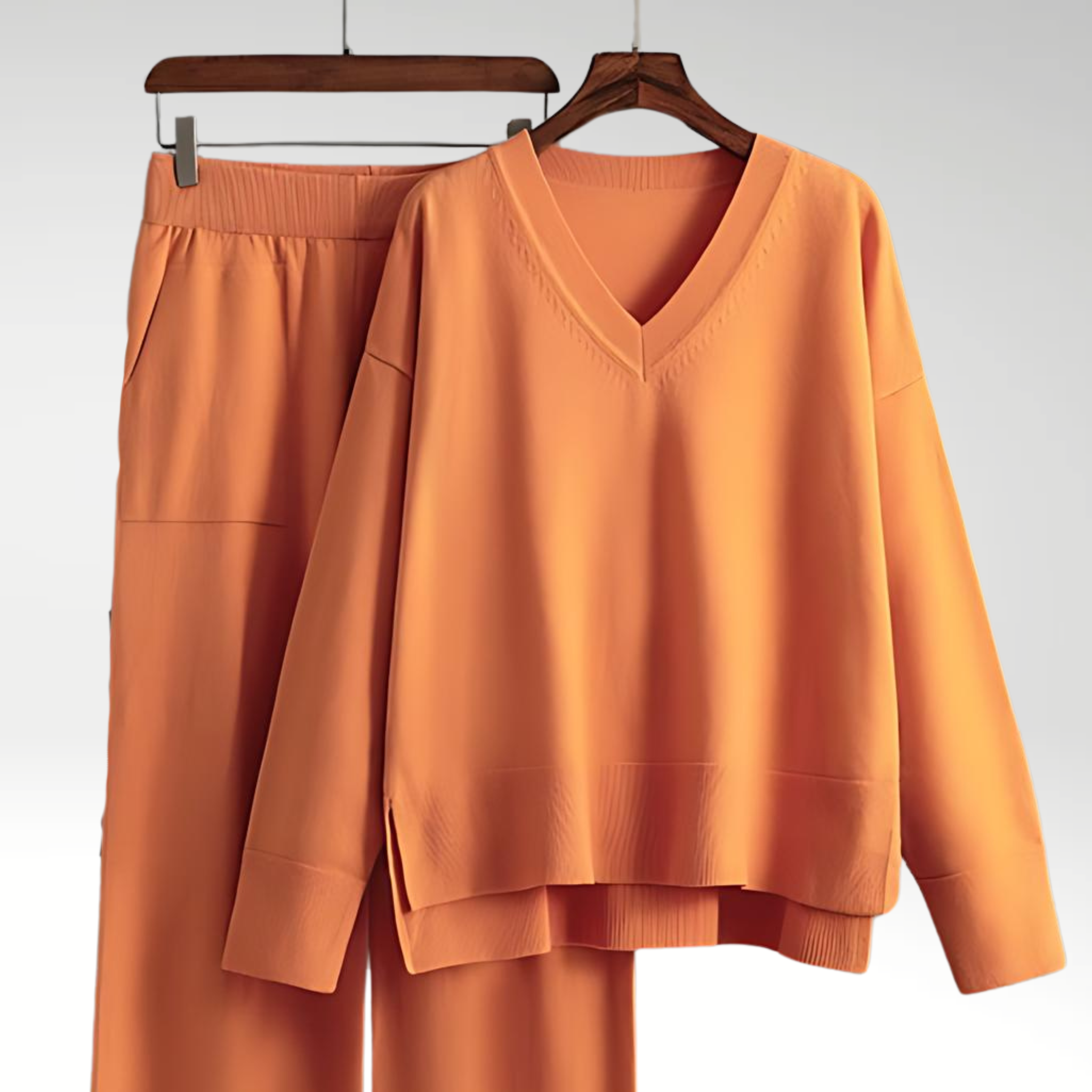 Maison Étoile™ | Luxe V-Neck Deux Pièces Luxe à col en V