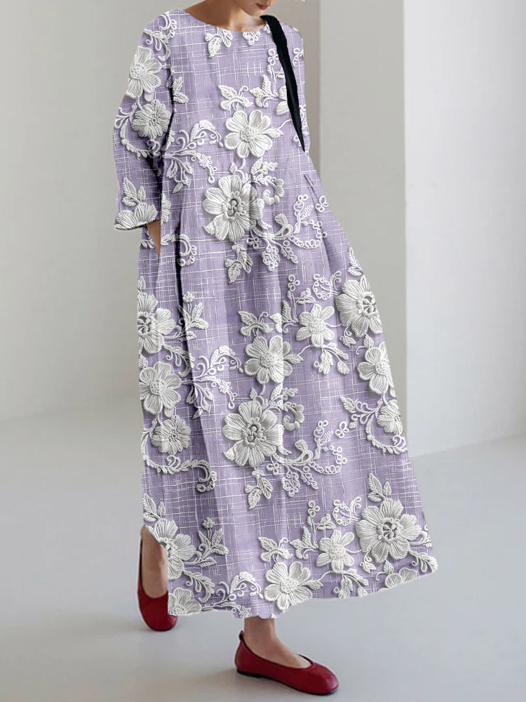 Anovia™ - Robe Imprimée Élégante