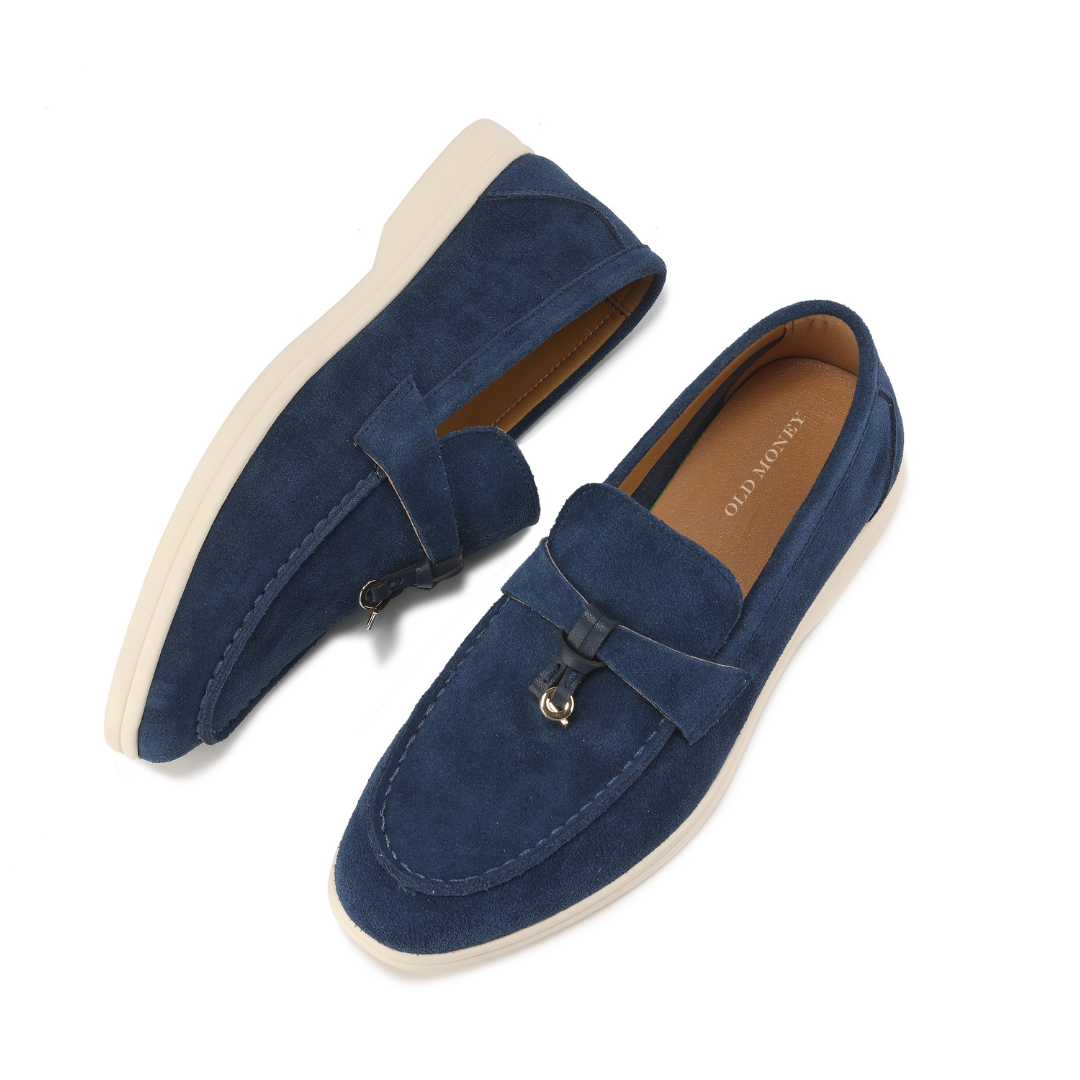 Maison Étoile™ | Mocassins en daim Old Money