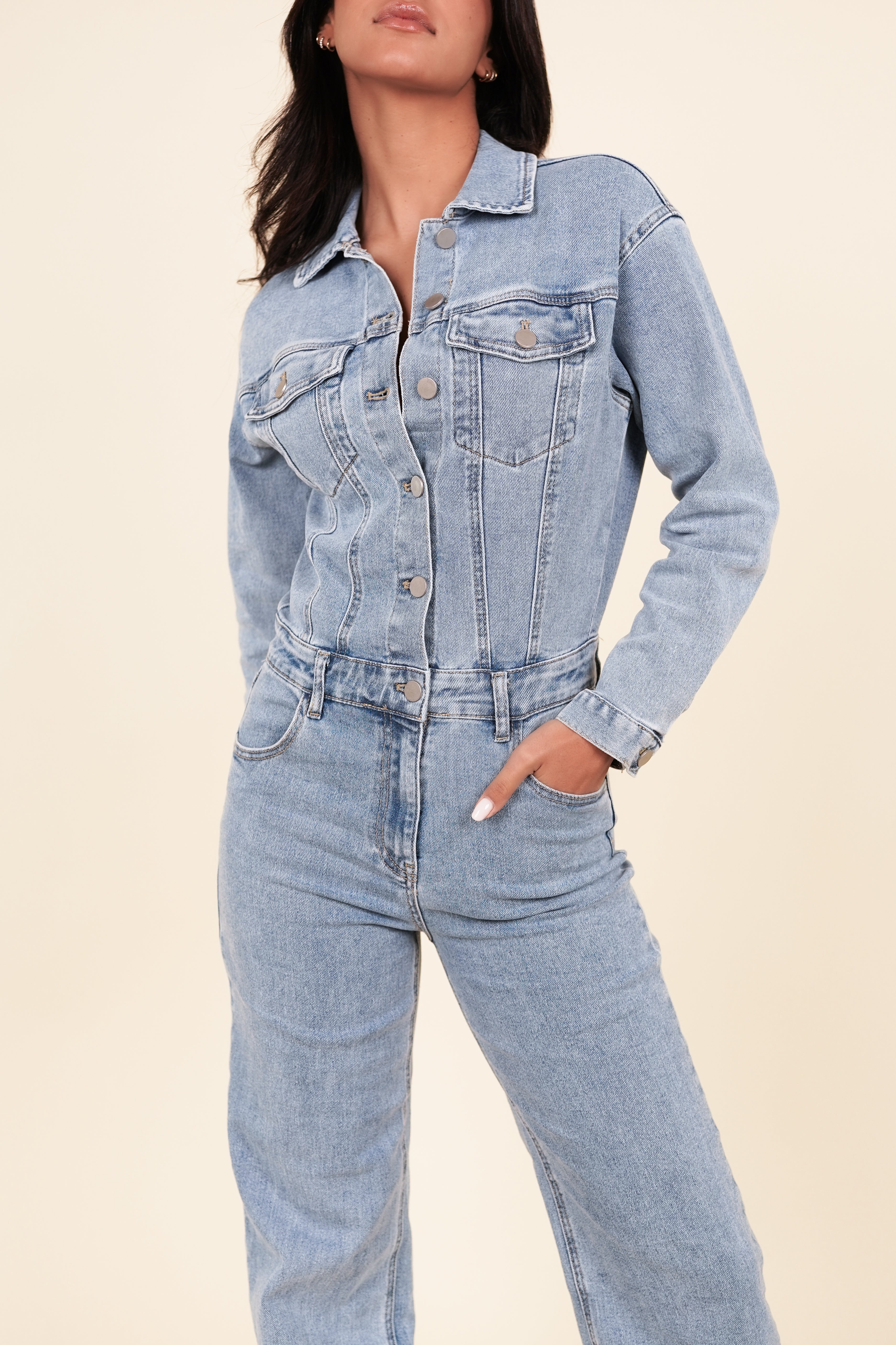 Maison Étoile™ | Combi-salopette en denim Layla