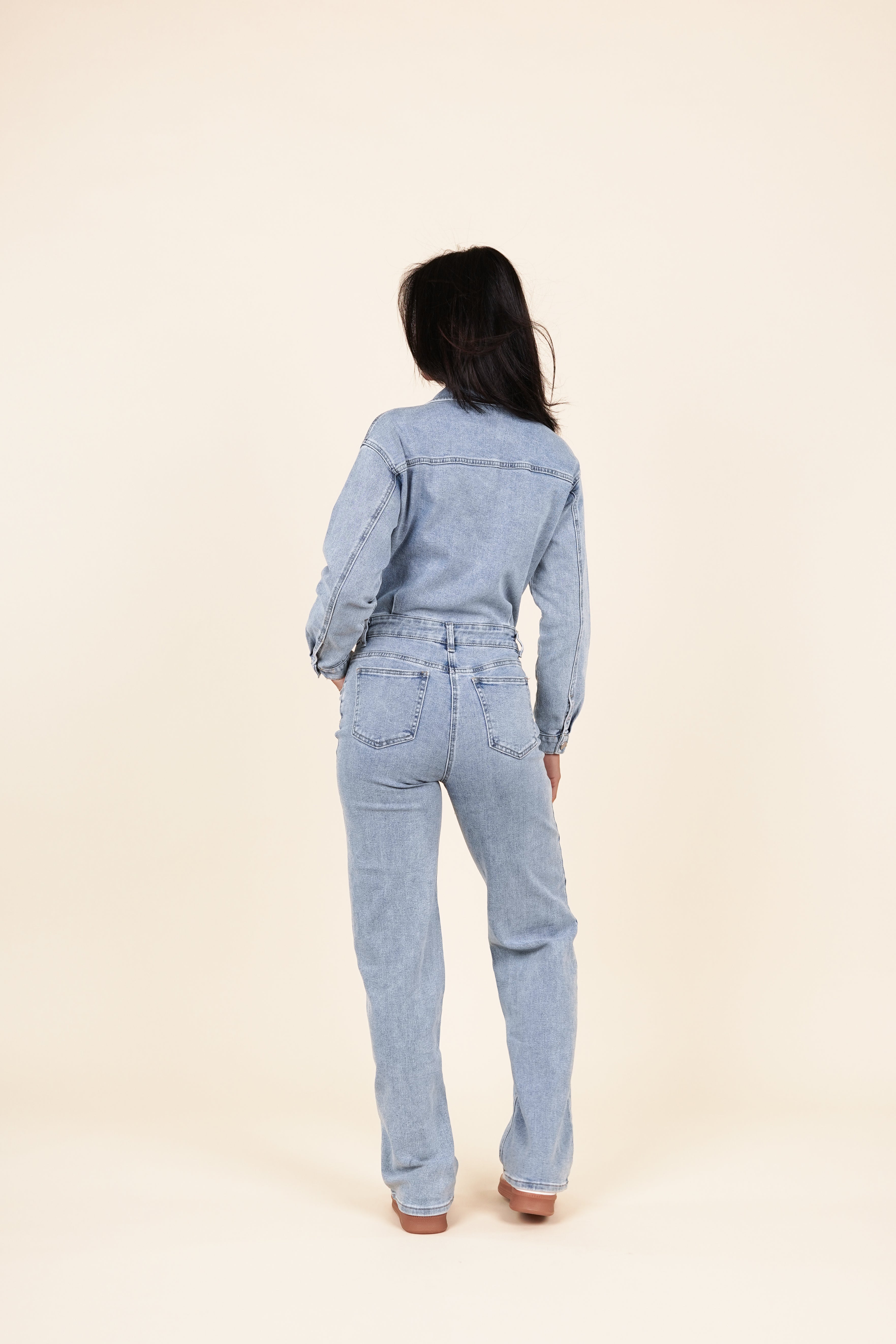 Maison Étoile™ | Combi-salopette en denim Layla