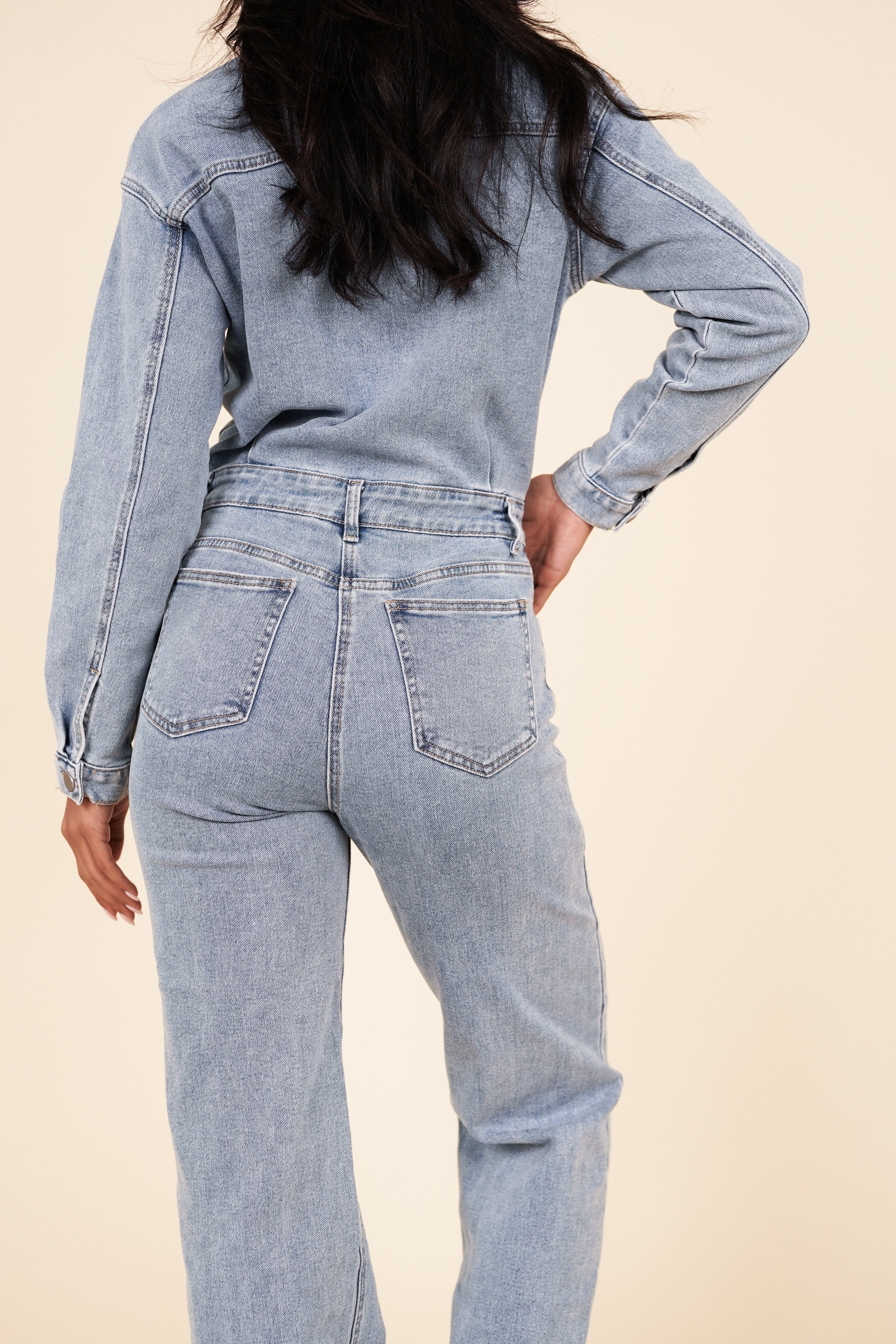Maison Étoile™ | Combi-salopette en denim Layla