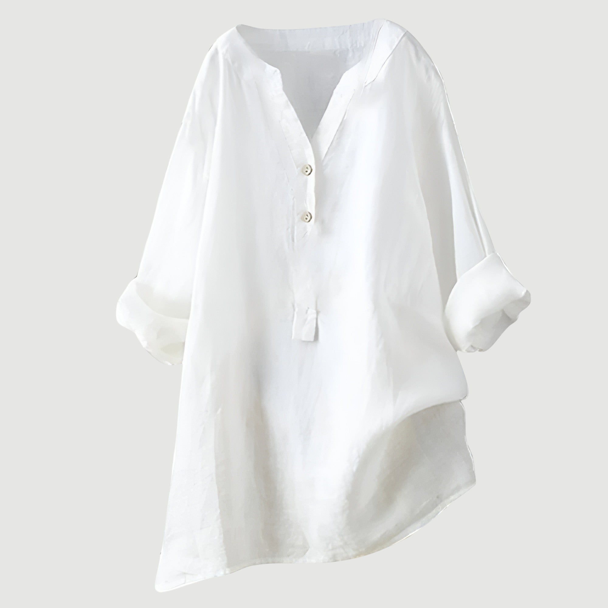 Joyelle - Blouse légère en lin à boutons
