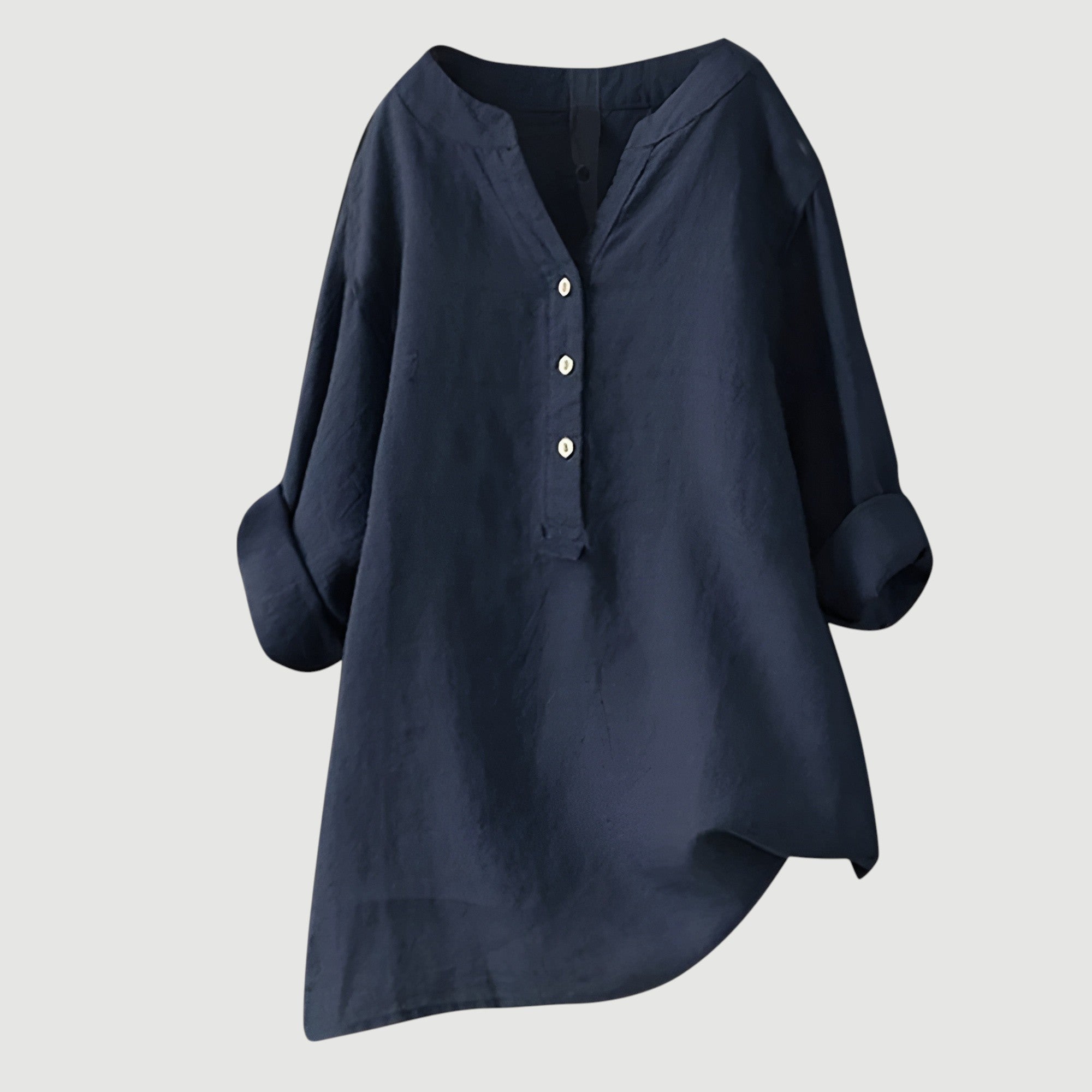 Joyelle - Blouse légère en lin à boutons