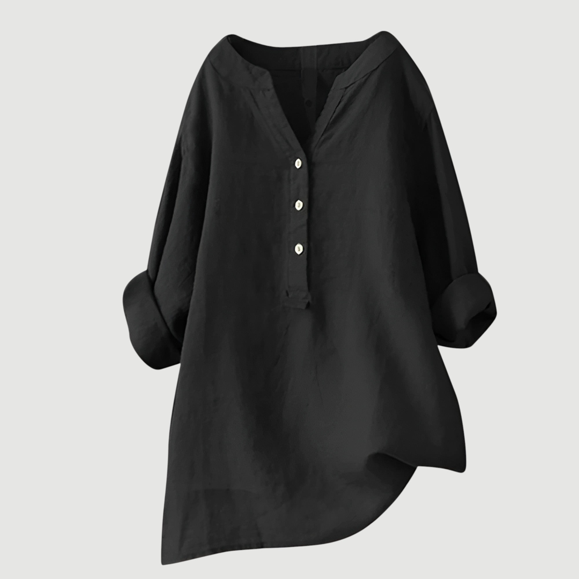 Joyelle - Blouse légère en lin à boutons
