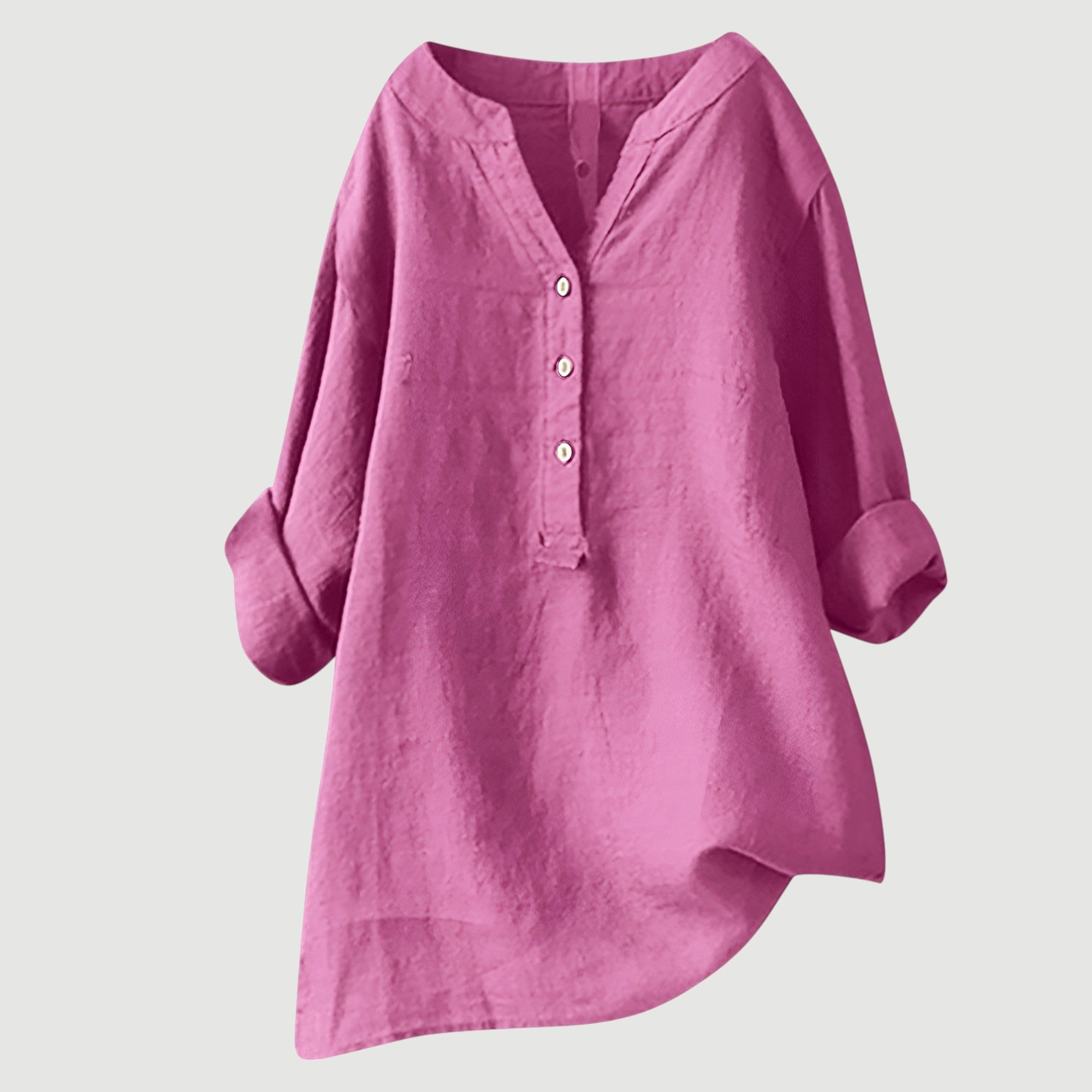 Joyelle - Blouse légère en lin à boutons
