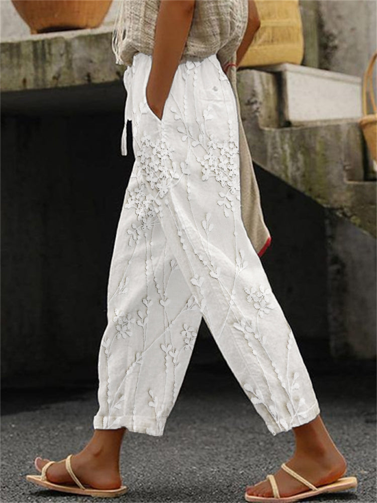 Aviora™ - Pantalon Imprimé Vigne