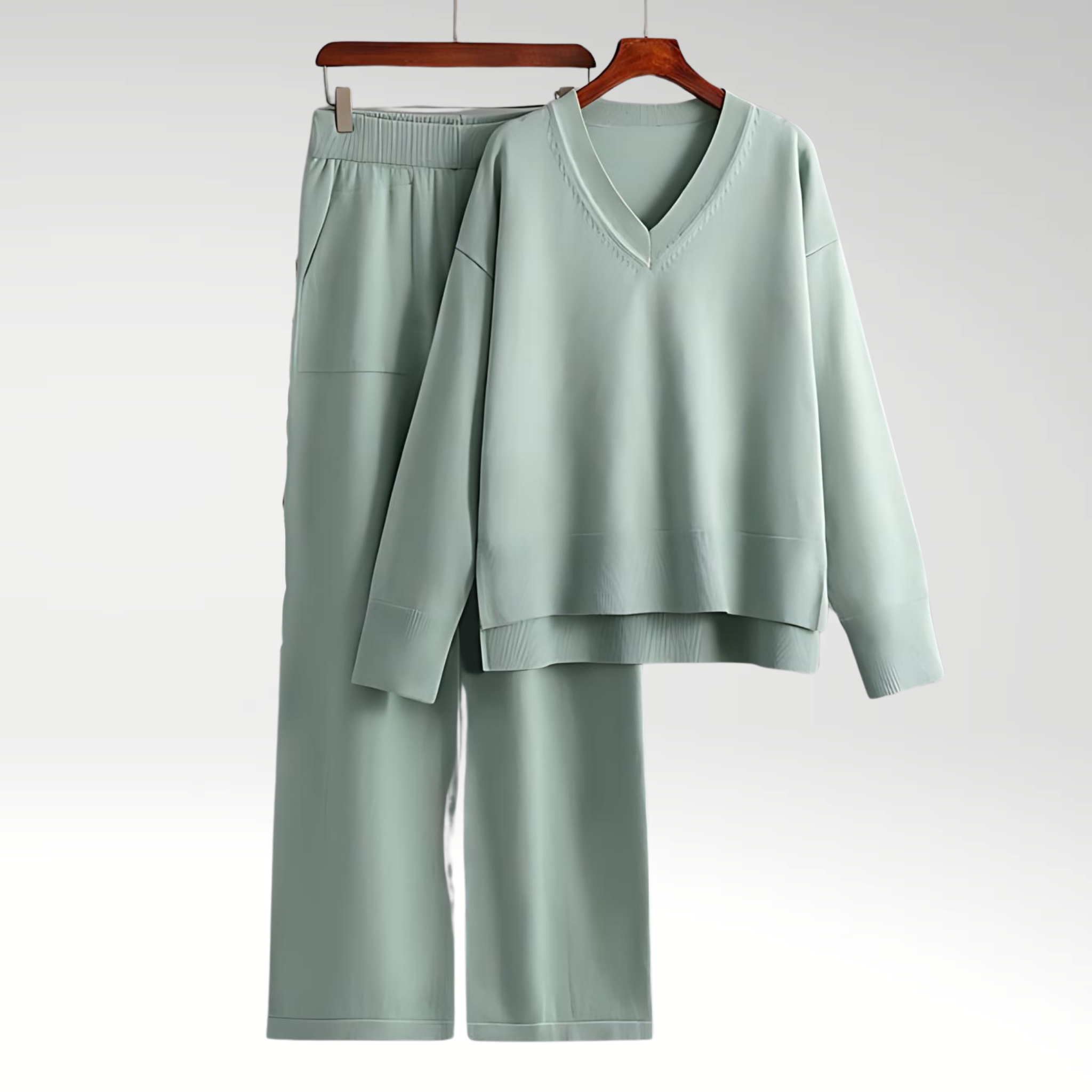 Maison Étoile™ | Luxe V-Neck Deux Pièces Luxe à col en V