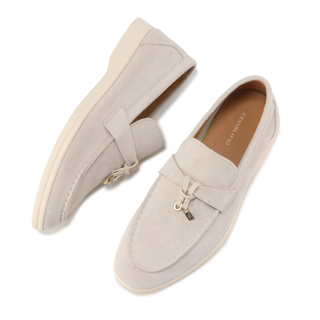 Maison Étoile™ | Mocassins en daim Old Money