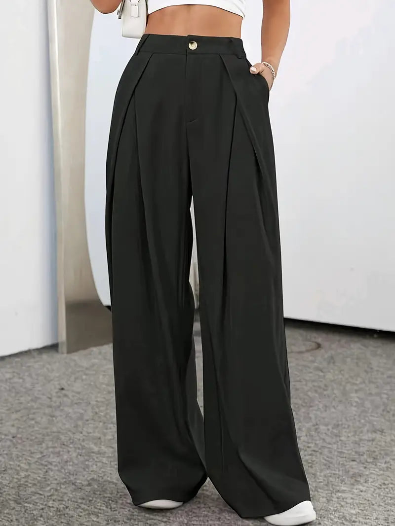 Maison Étoile™ | Pantalon plissé élégant taille haute pour femme