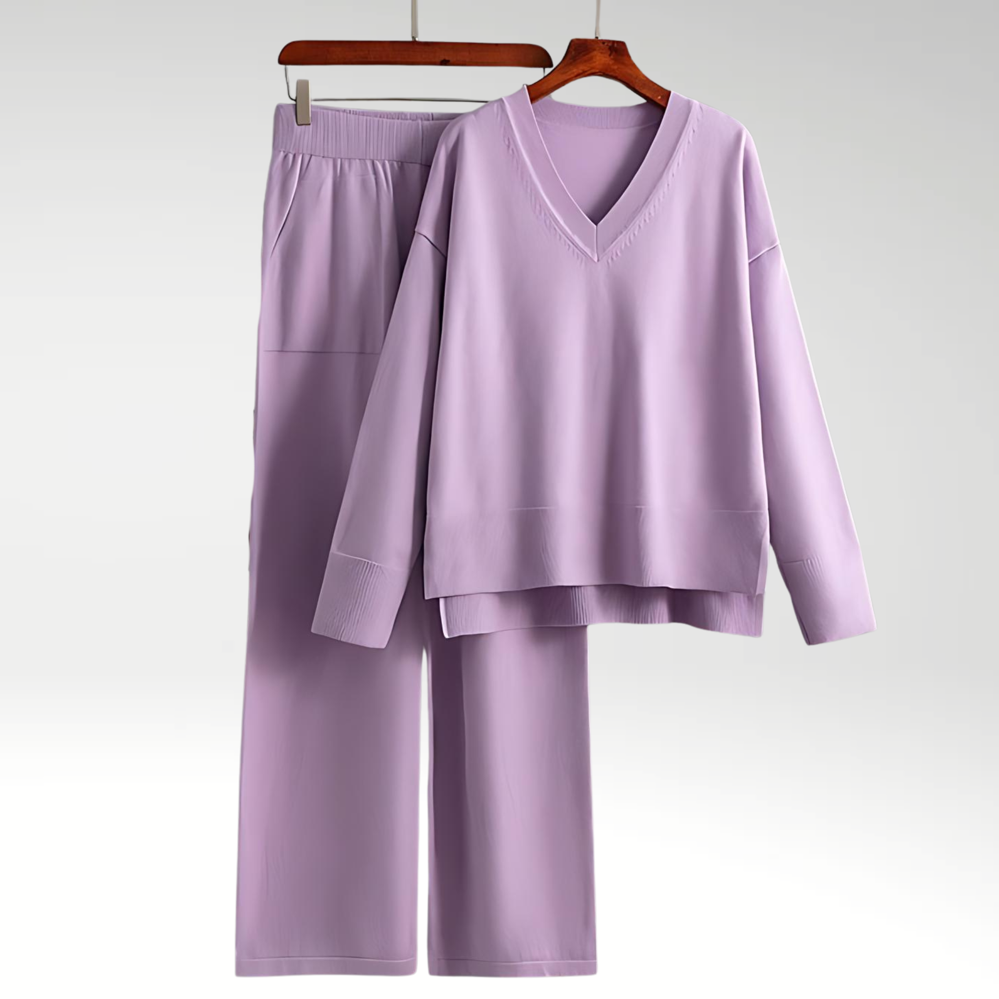 Maison Étoile™ | Luxe V-Neck Deux Pièces Luxe à col en V