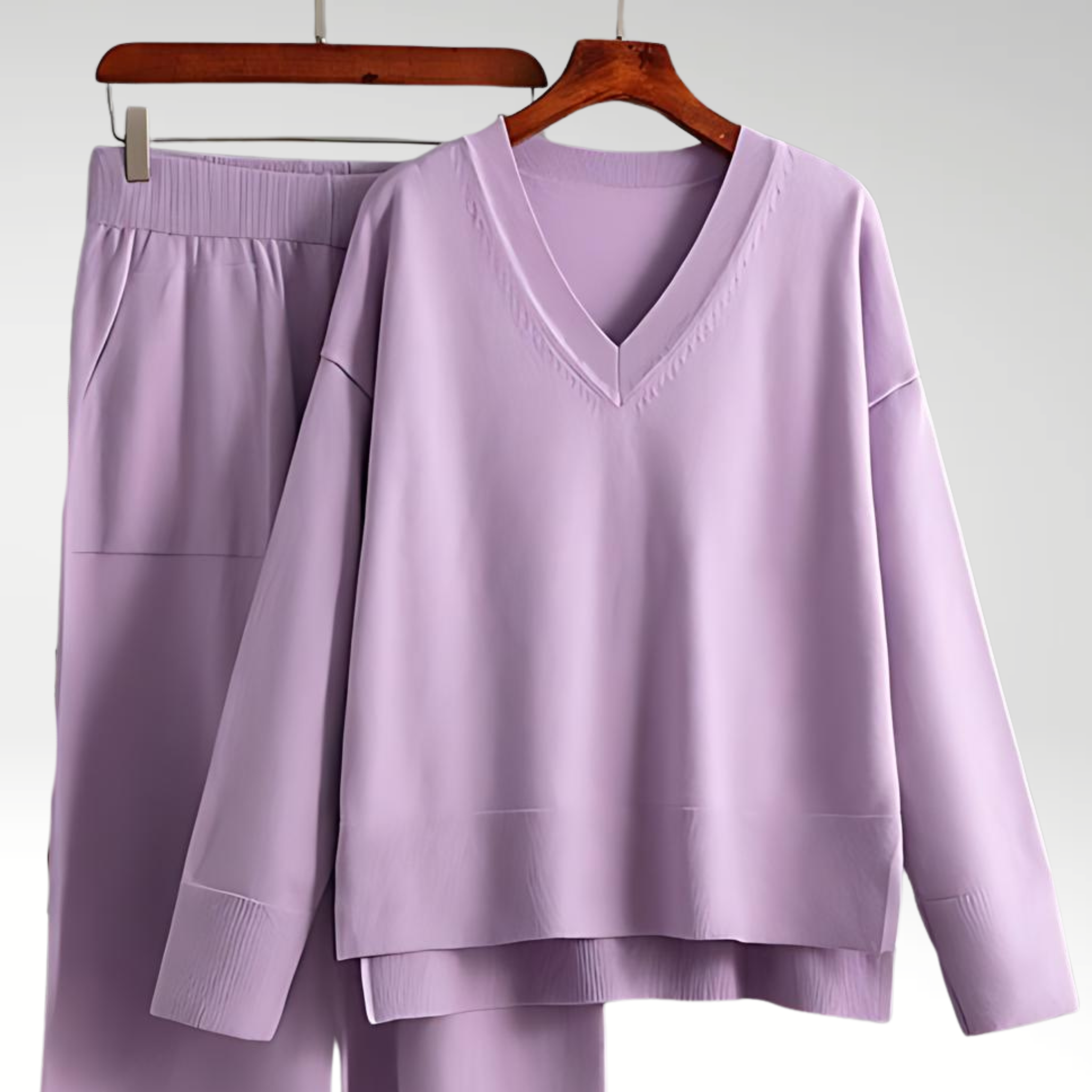 Maison Étoile™ | Luxe V-Neck Deux Pièces Luxe à col en V