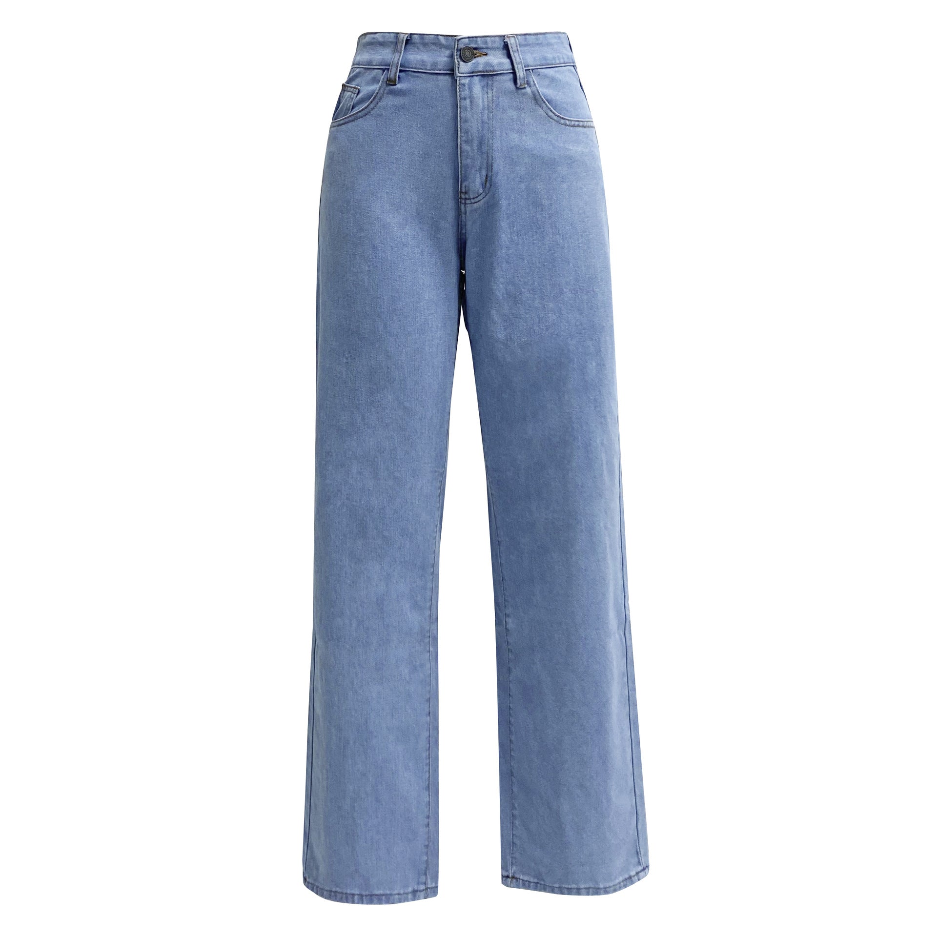 Maison Étoile™ | Pantalon Droit Bleu pour Femmes