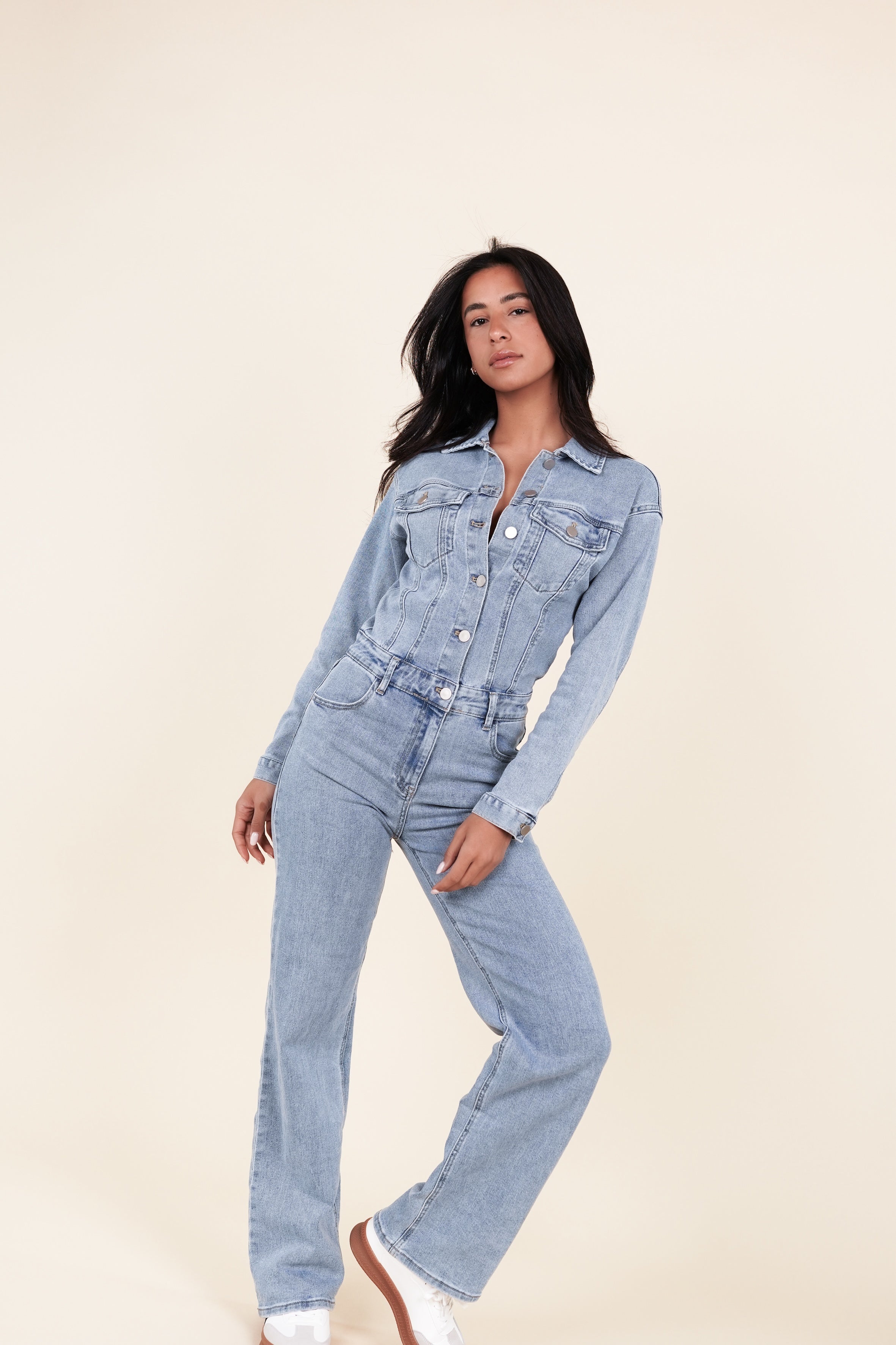 Maison Étoile™ | Combi-salopette en denim Layla