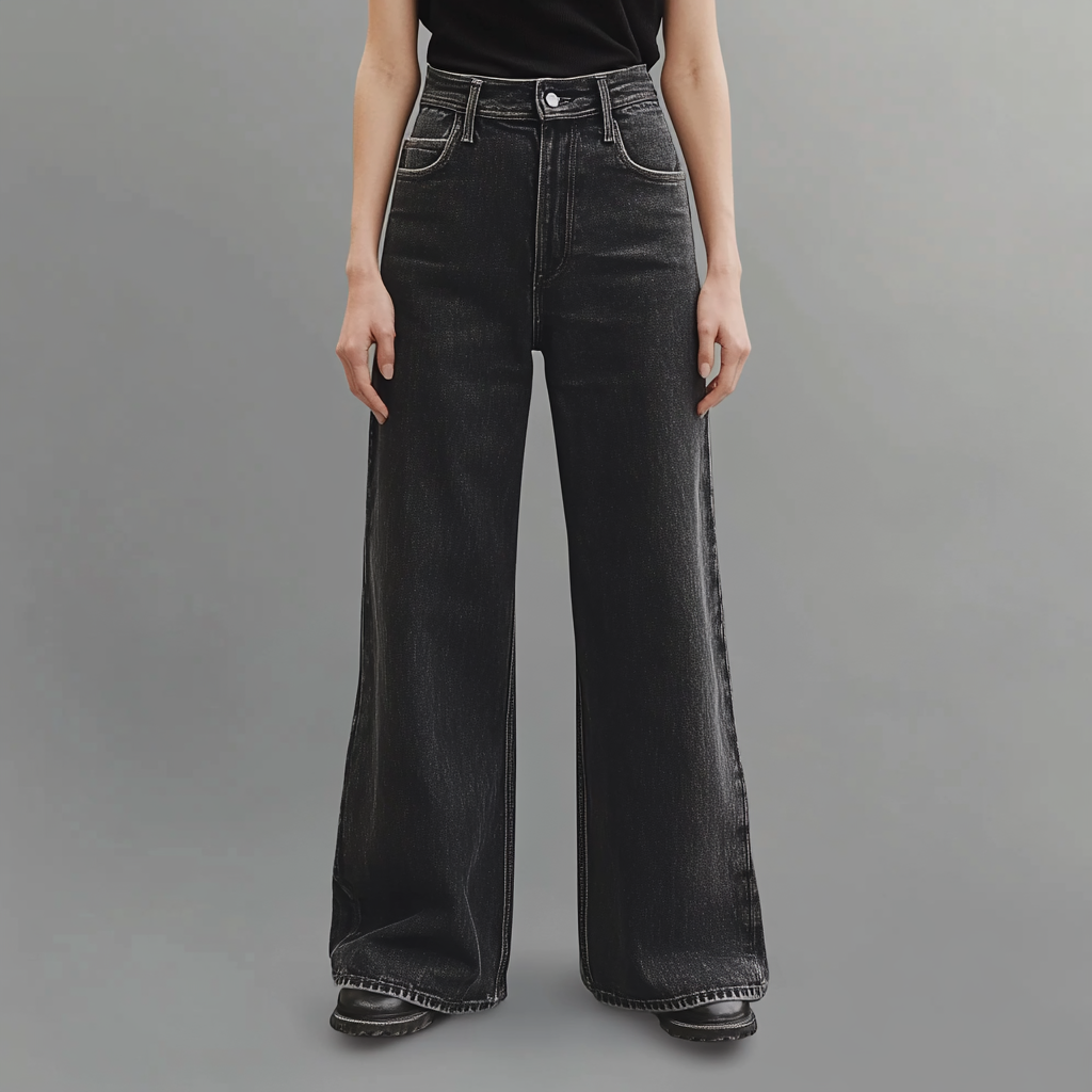 Maison Étoile™ | Jean Noir Évasé