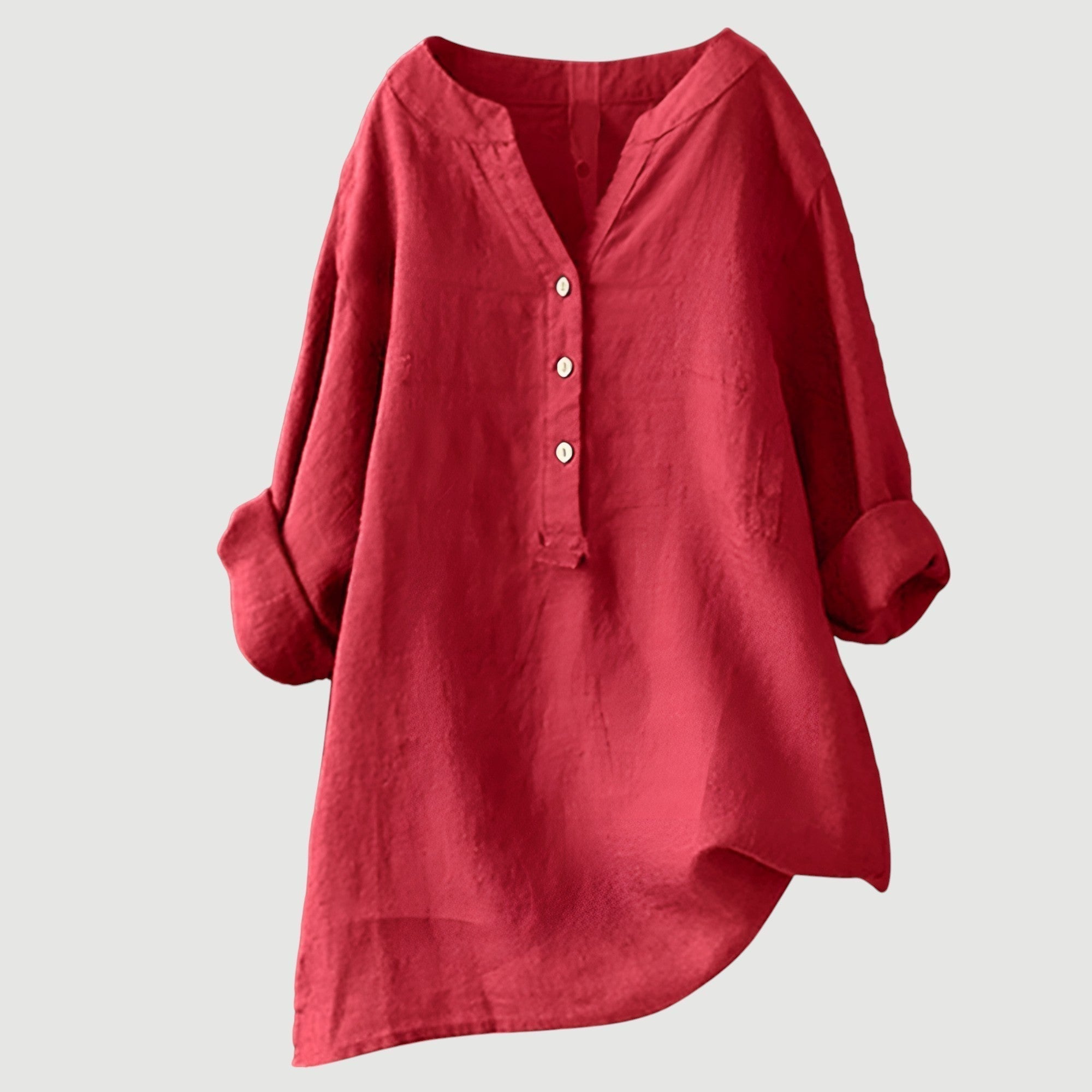 Joyelle - Blouse légère en lin à boutons