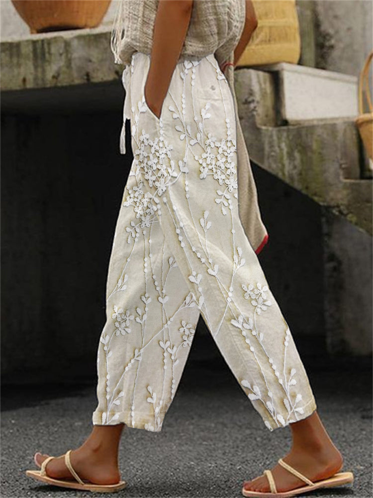 Aviora™ - Pantalon Imprimé Vigne